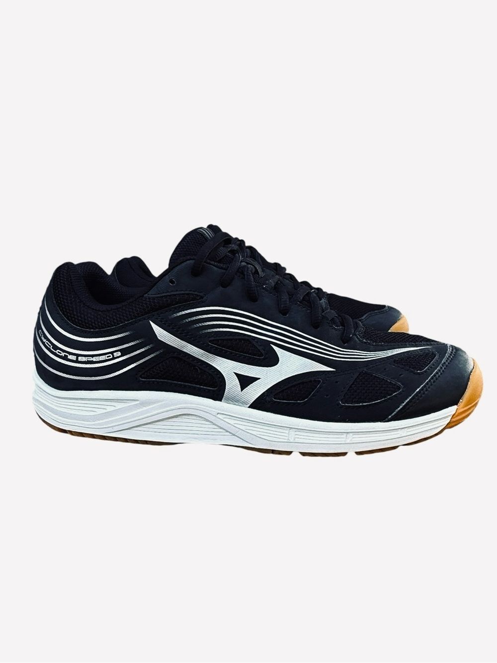 Mizuno Cyclone Speed 3 Womens 11 White Black Shoes Sneakers Athletic Volleyball